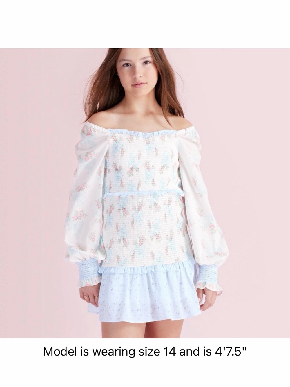 LoveShackFancy Target Girls Juliet Ribbon Floral Smocked Dress NWT 16